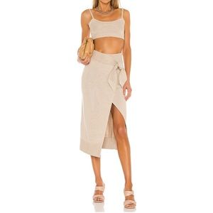 Mimmi wrap skirt in toffee